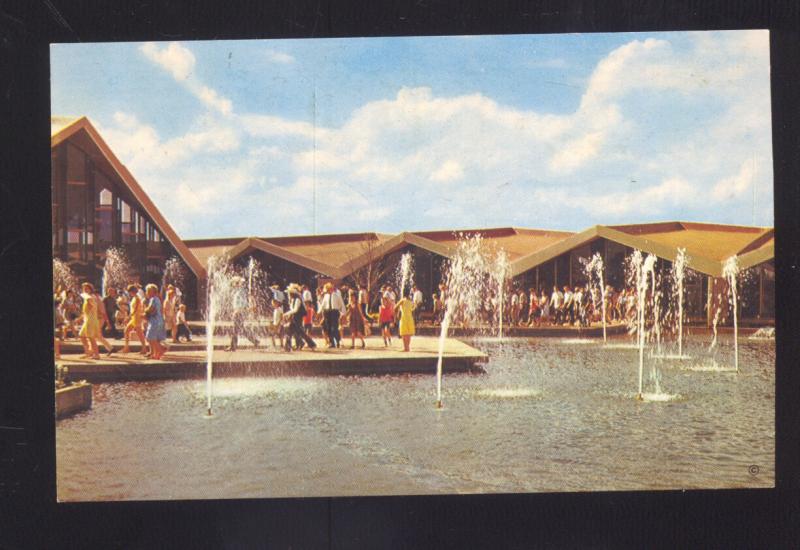 OKLAHOMA CITY OKLA. ROUTE 66 NATIONAL COWBOY HALL OF FAME VINTAGE POSTCARD