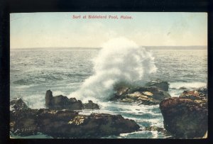 Biddeford, Maine/ME Postcard,   Surf At Biddeford Pool, Saco Bay, 1907!