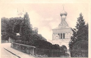 Vevey Eglise Russe et Tour St Martin Switzerland Non Postcard Backing 