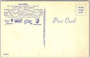 Surf Motel Santa Rosa New Mexico Heated Swimming Pool & Modern Rooms Postcard