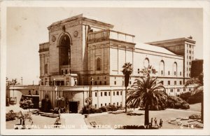 Long Beach CA Municipal Auditorium c1947 RPPC Postcard G11