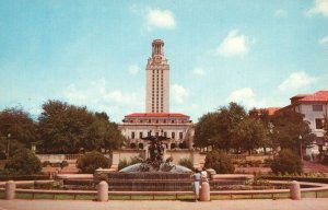 Vintage Postcard Main Building University Of Texas Austin TX Pub Edw J. Schramel