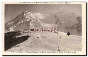 Old Postcard The ski fields Voza neck needles of taste and Bionnassay