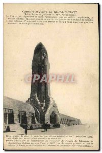 Old Postcard Douaumont Ossuary Lighthouse Army