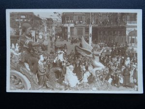 Lancashire BLACKPOOL Carnival Parade c1920s RP Postcard by Burton & Garland