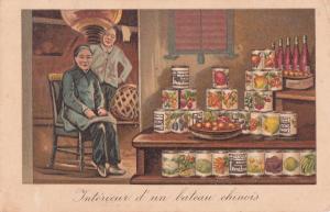 CHINESE WOMEN MERCHANTS SHIP INTERIOR CANNED SHOP CHINOIS BATEAU COMMERCE