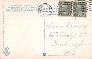 Houston Texas Gulf Building Vintage Postcard AA7619