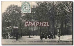 Old Postcard Paris Square des Batignolles omnibus station