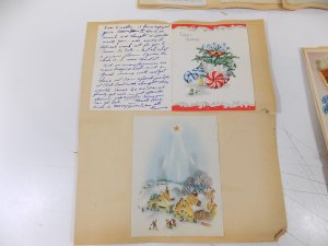 Vintage Greeting Card Scrapbook Pages and Cards