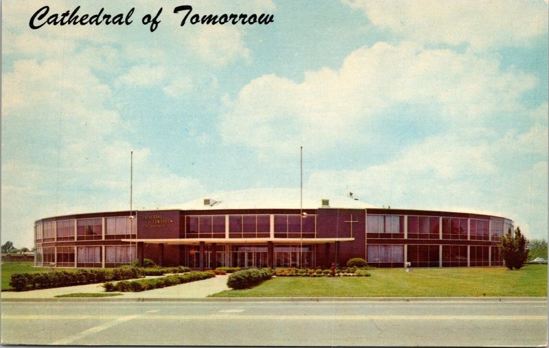 Cathedral Tomorrow Cuyahoga Falls Ohio OH Postcard VTG UNP Tichnor Vintage  