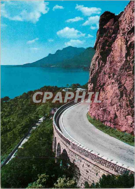 Postcard Modern Esterel French Riviera Route Cornice and Red Rocks