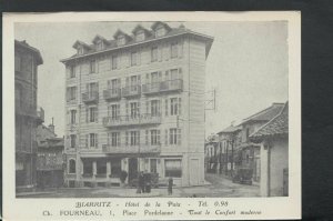 France Postcard - Biarritz - Hotel De La Paix    T9225
