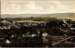 Aerial View Overlooking Sheridan OR Vintage Postcard R52