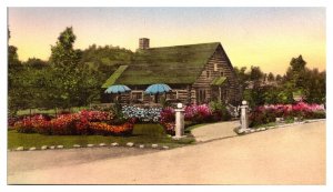 1939 Hand-colored Maple Cabin, St. Johnsbury, VT Postcard