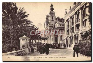 Old Postcard Monte Carlo Casino and the Terraces