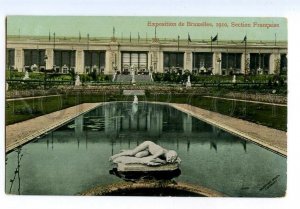 497151 1910 Belgium exhibition in Brussels French section advertising postcard