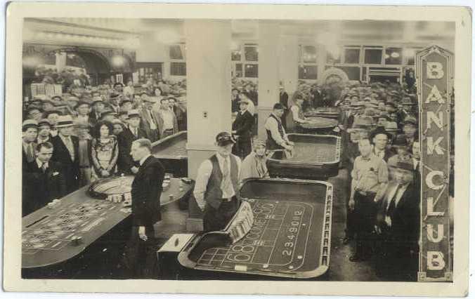 RPPC of Bank Club, Interior View, Reno, Nevada, NV, 1932