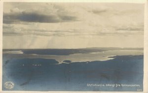 Denmark Christiania Udsigt Fra Holmenkollen Vintage RPPC 08.35