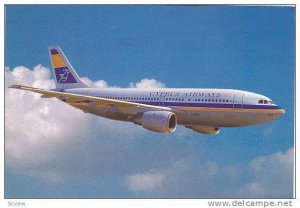 Cyprus Airways Airbus A310 in flight, 60-80s