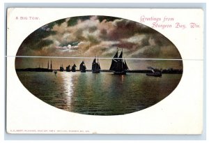 C. 1900-07 Greetings From Sturgeon Bay, Wis. Postcard F135E