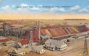 Mesaba Range Mine Mining Arrowhead Country Minnesota linen postcard