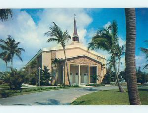 Unused Pre-1980 CHURCH SCENE Delray Beach Florida FL p3436