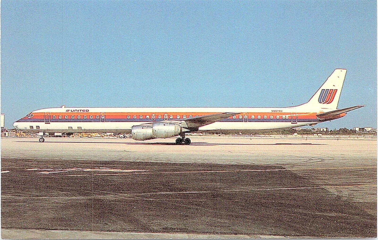 PostcardUnited AirlinesMcDonnell Douglas DC871VintageA55 United States Washington DC