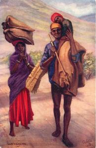 Tuck's Series VII. Native Life In India Postcard. Wayfarers