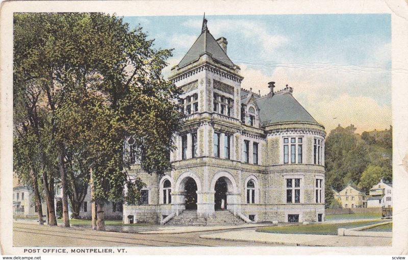 MONTPELIER , Vermont , PU-1934 , Post Office