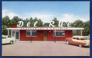 Northport Alabama al Dee Rue Restaurant & drive-in postcard