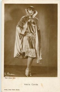 Cinema star film beauty actress postcard Maria Corda