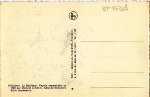 BF17308 facade reconstruite en   st hubert la basilique belgium front/back image