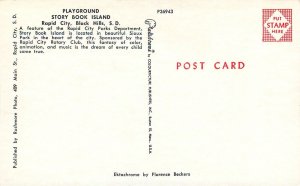 Postcard South Dakota Rapid Playground Storybook Island Colorpicture 23-9784