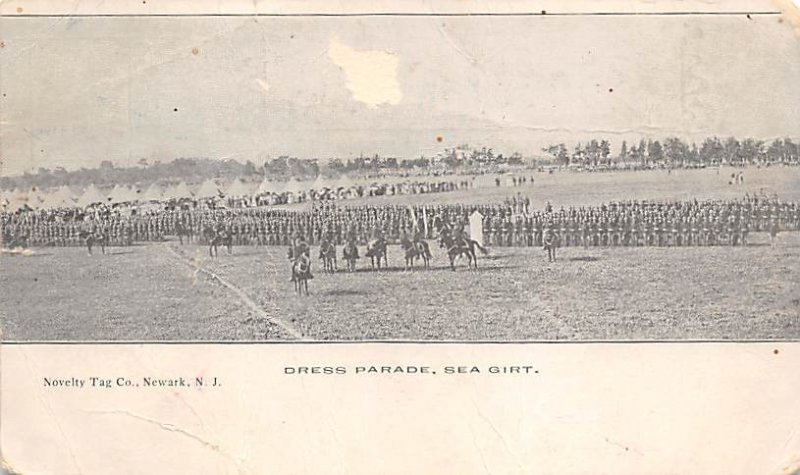 Dress Parade, Sea Girt USA Newark, NJ Military Camp Unused 