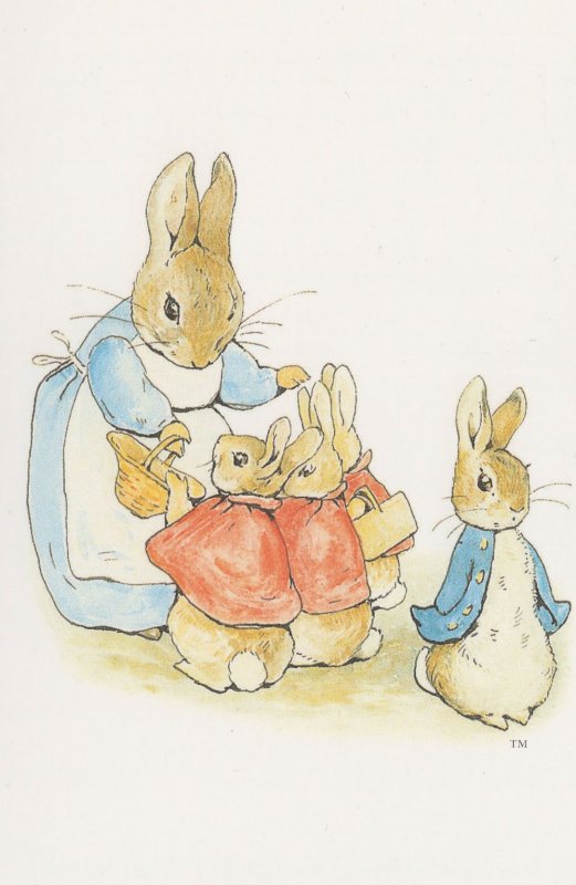 The Tale Of Peter Rabbit 1902 Mrs Beatrix Potter Old Book Postcard