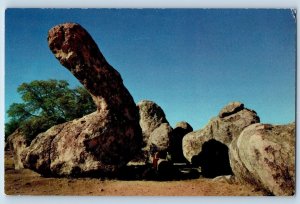 c1953 Silver City New Mexico Postcard Famous Dinosaur Rock In The City Of Rocks