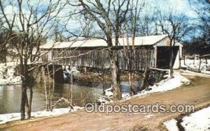 Mechanicsville, Ashtabula Co, OH USA Covered Bridge Unused 