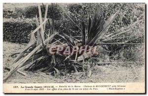 Old Postcard Militaria the Great War 1914 Battle of the Marne The castle of M...