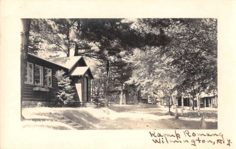 Wilmington New York Kamp Romang Real Photo Vintage Postcard AA40957 