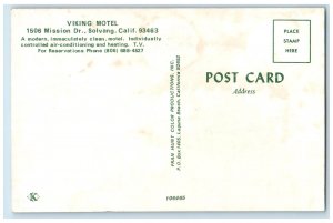 c1960 Viking Motel Mission Exterior Building Dr. Solvang California CA Postcard