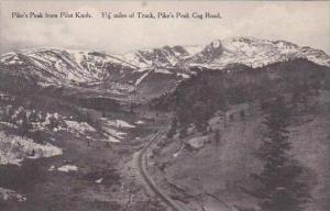 Colorado Pikes Peak From Pilot knob Albertype