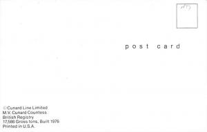 White Star Line Cunard Ship Post Card, Old Vintage Antique Postcard Line Limi...