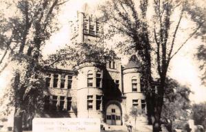 Iowa City Iowa Johnson Court House Real Photo Antique Postcard K55489