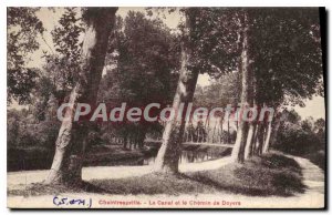 Old Postcard Chaintreauville Canal And The Way To Doyers