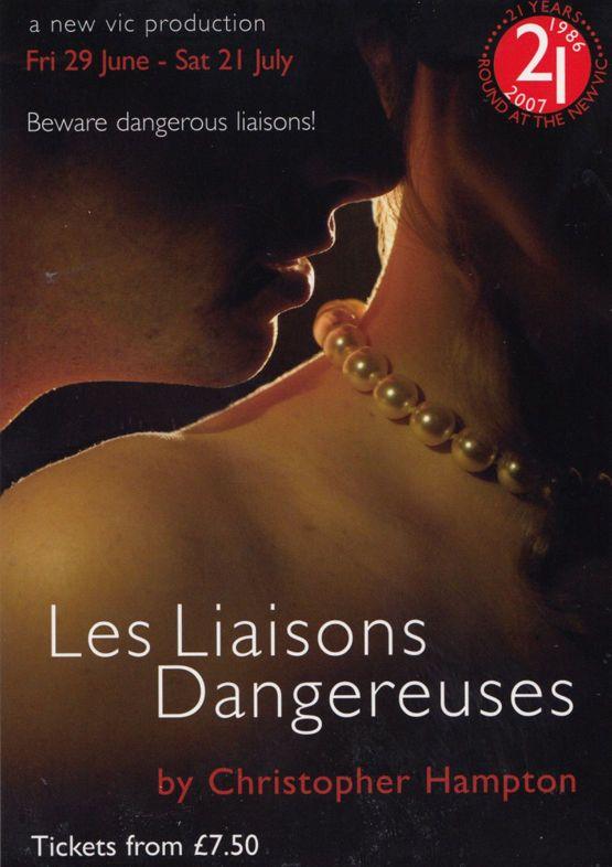 Les Liaisons Dangereuses Play New Vic Theatre Gala Poster Postcard Style Card
