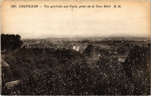 CPA Chatillon vue generale sur Paris (1314666)