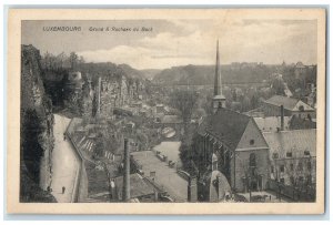 c1920's Grund & Rochers Du Bock Luxembourg Unposted Antique Postcard