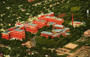 Minnesota Rochester Aerial View St Mary's Hospital Curteich