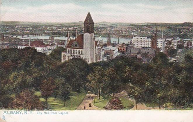 New York Albany City Hall From Capitol Tucks