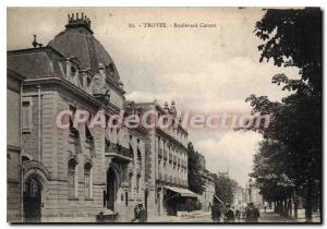 Postcard Old Troyes Boulevard Carnot